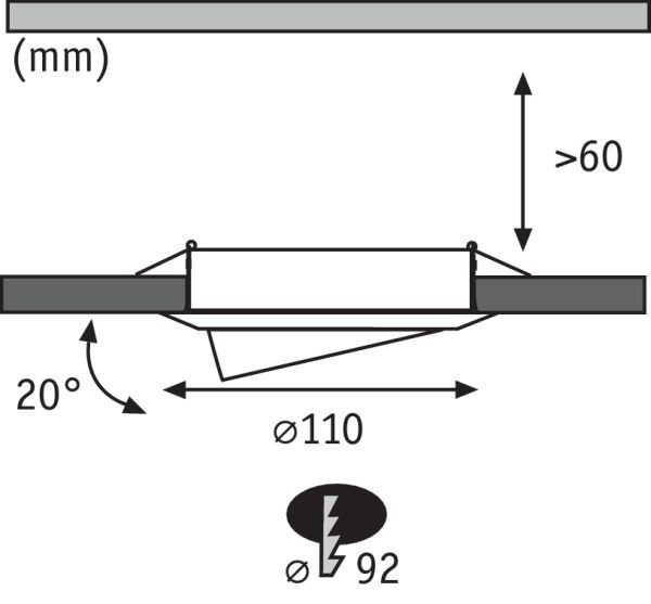 Oprawa wpuszczana Quality Line wykonana ze szczotkowanego żelaza, 12V