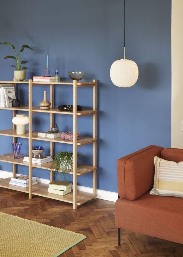 Oryginalna lampa stołowa Camp z kloszem wykonanym ze szkła