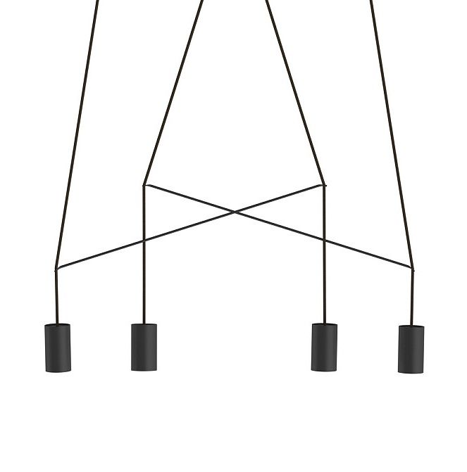 OUTLET Nowoczesna czarna lampa wisząca Imbria