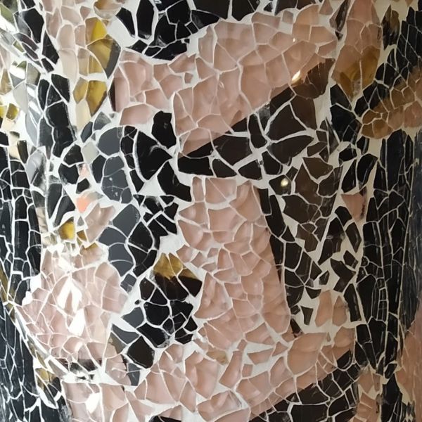 OUTLET Unikatowy kinkiet Marconi z elegancką szklaną mozaiką