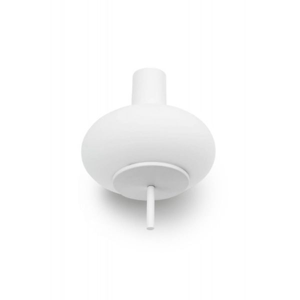 Owalna biała lampa wisząca Torni A