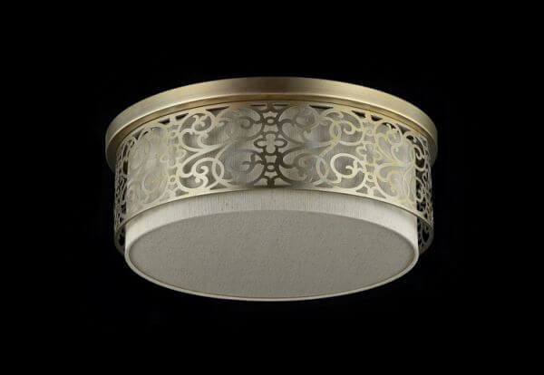 Ozdobny plafon Venera od Maytoni z jasnym abażurem