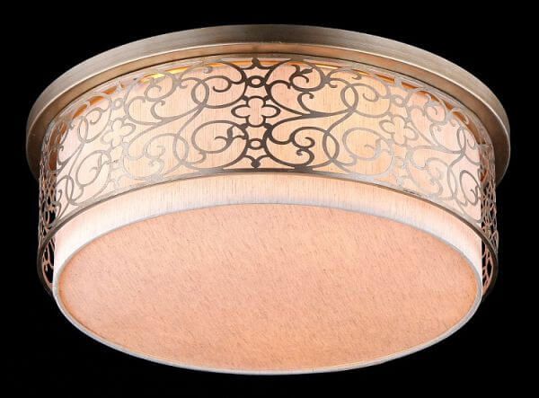 Ozdobny plafon Venera od Maytoni z jasnym abażurem