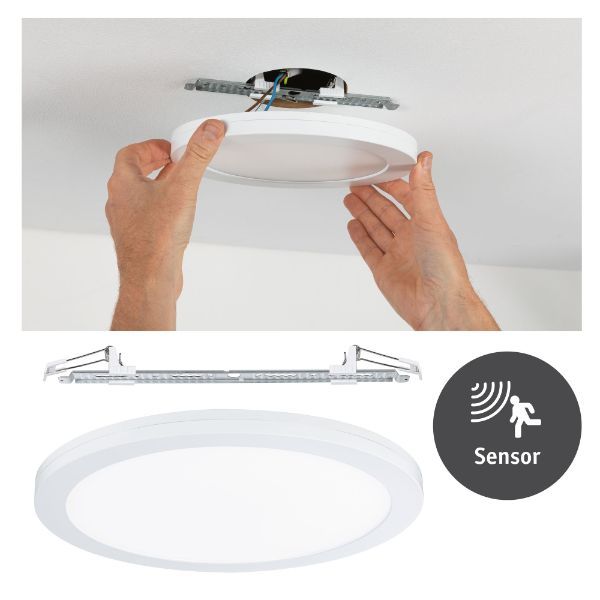Panel podtynkowy LED Cover-it z czujnikiem ruchu, 4000K, uniwersalny montaż 50-260mm, do łazienki, korytarza, WC.