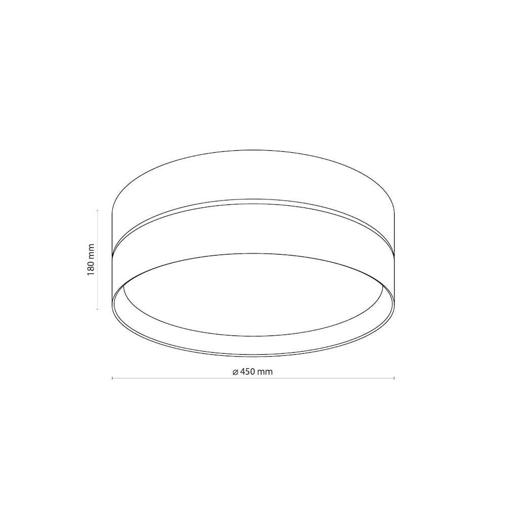 Plafon Eco w odcieniu szarobeżowym, idealny do salonu i sypialni
