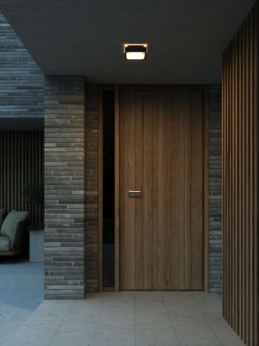 Plafon lub kinkiet Oliver Square z IP54 i możliwością wymiany obudowy