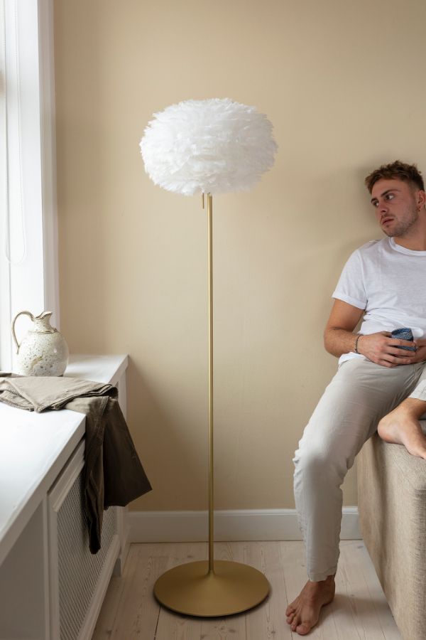 Podłogowa podstawa Santé w odcieniu szczotkowanego mosiądzu