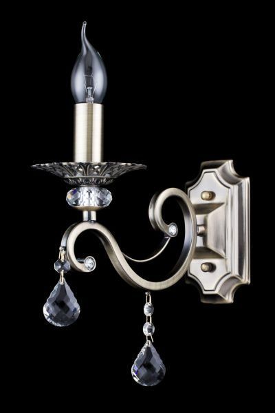 Pojedyncza lampa ścienna Grace od Maytoni z kryształkami