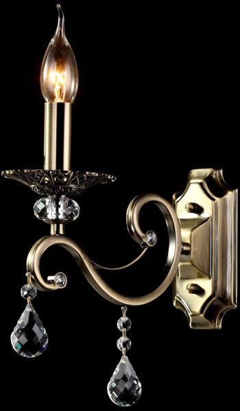 Pojedyncza lampa ścienna Grace od Maytoni z kryształkami