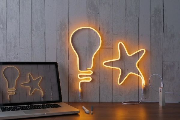 Pomarańczowy wąż LED Neon Colorflex USB o długości 1 m