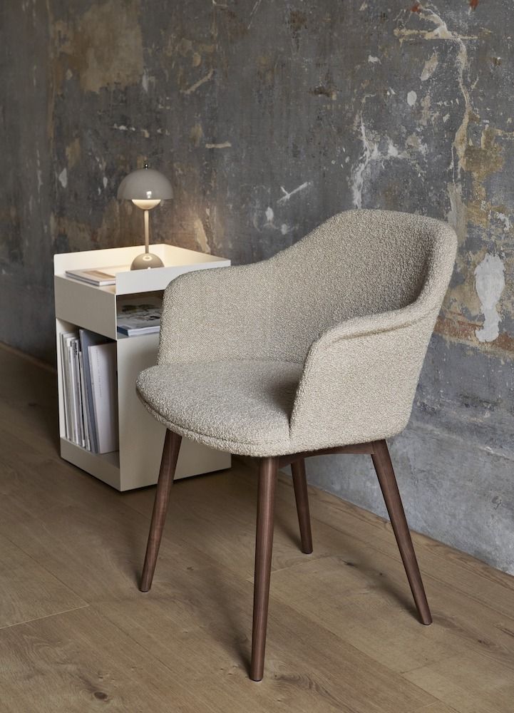 Przenośna lampa stołowa Flowerpot VP9 w odcieniu beżowej szarości