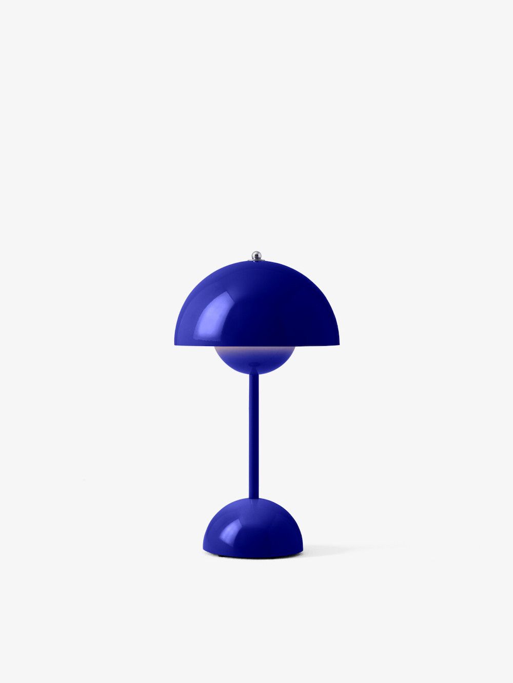 Przenośna lampka stołowa Flowerpot VP9 w kolorze kobaltowym z możliwością ładowania przez USB