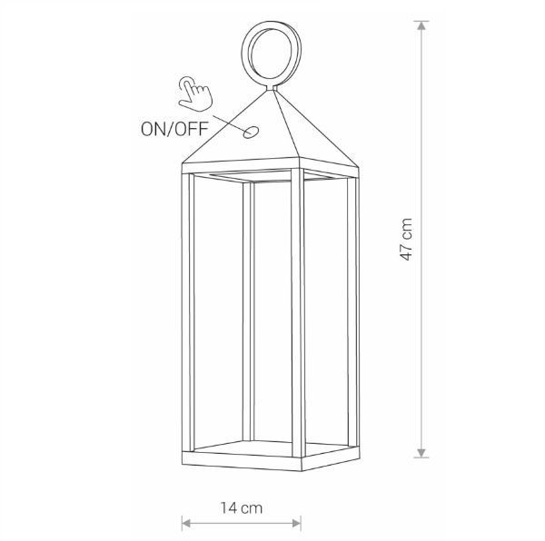 Przenośna latarenka ogrodowa Picnic
