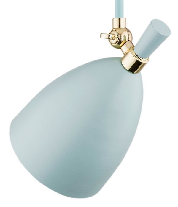 Regulowana błękitna lampa sufitowa Charlotte