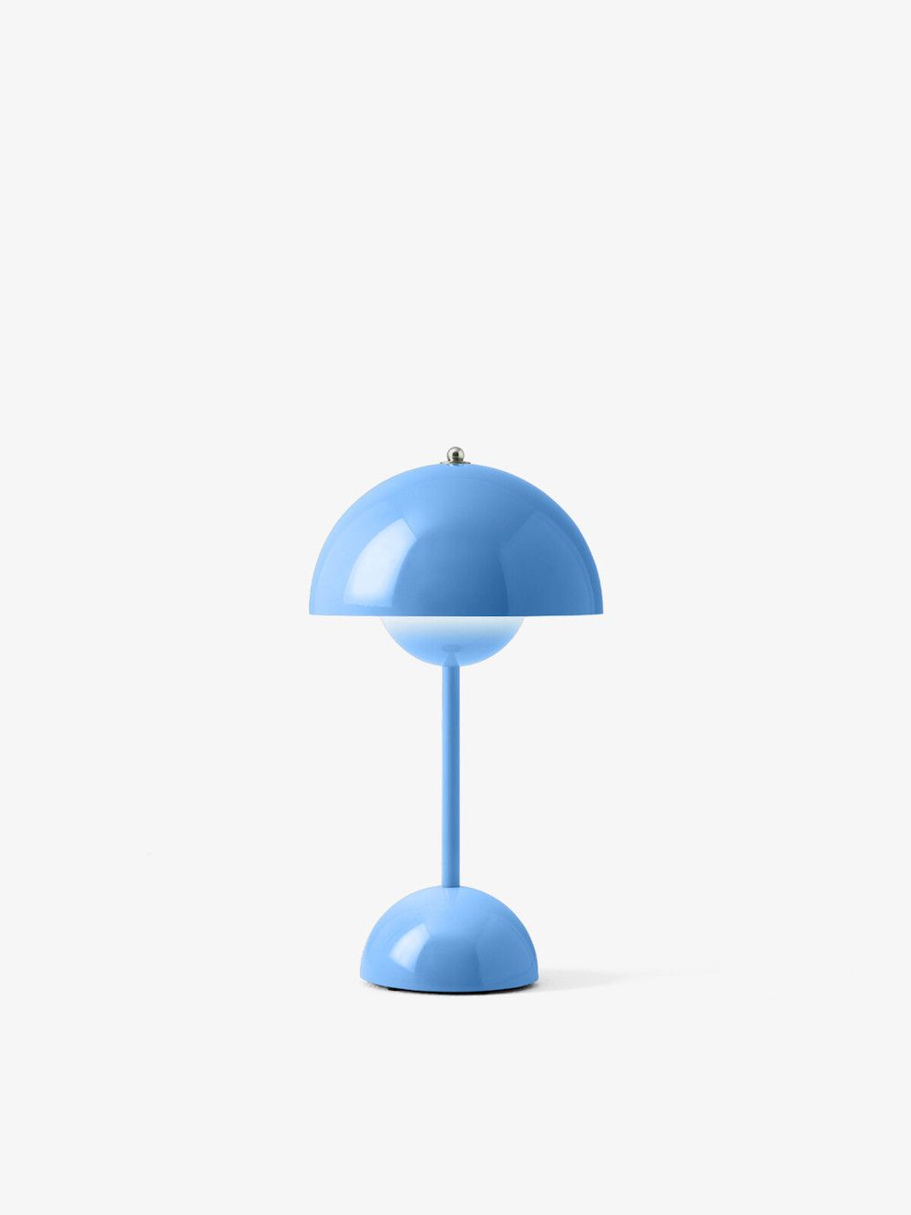 Stołowa lampa Flowerpot VP9 w kolorze Swim Blue z zasilaniem USB