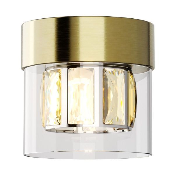 Stylowa lampa sufitowa Gem w odcieniu antycznego brązu