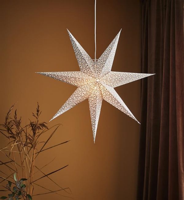 Stylowa lampa wisząca Baroque w kształcie świątecznej gwiazdy