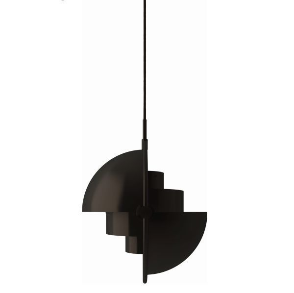 Stylowa lampa wisząca Multi-Lite S w kolorze czarnego mosiądzu