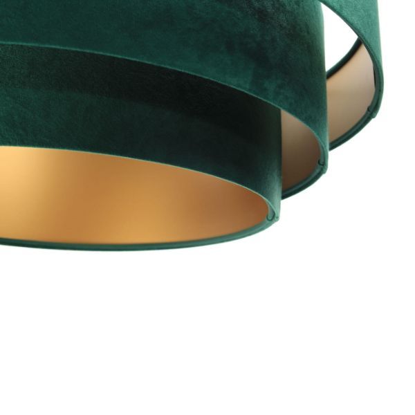 Stylowa lampa wisząca Venus w odcieniu butelkowej zieleni