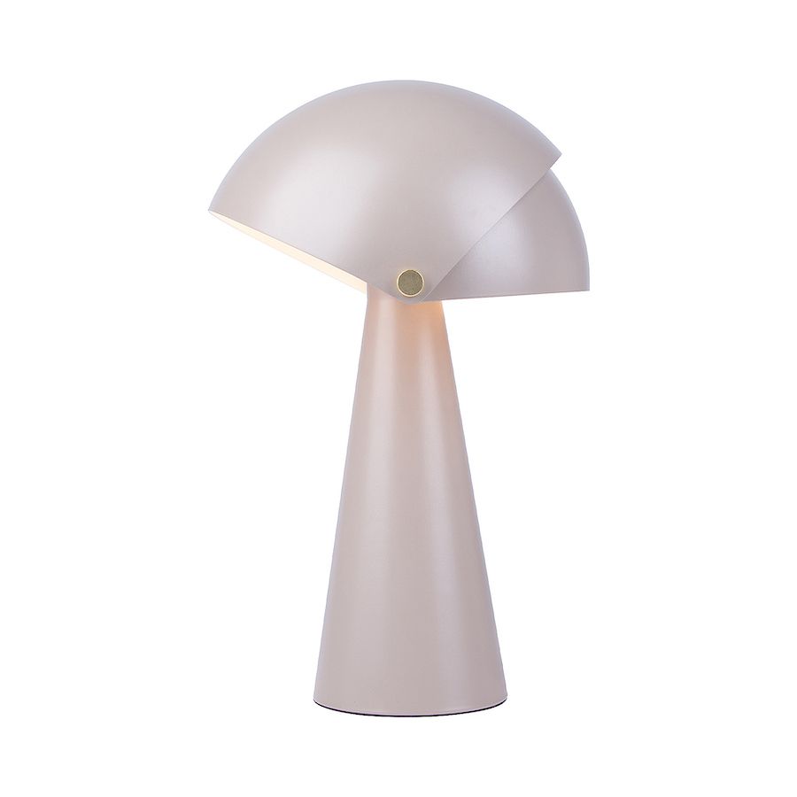 Stylowa matowa brązowa lampa stołowa Align od DFTP