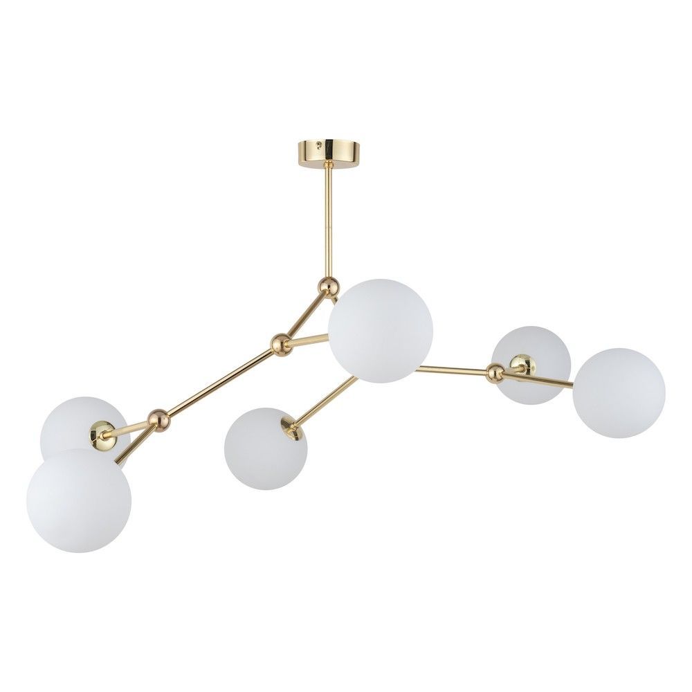 Sufitowa lampa Fairy Gold z sześcioma punktami świetlnymi