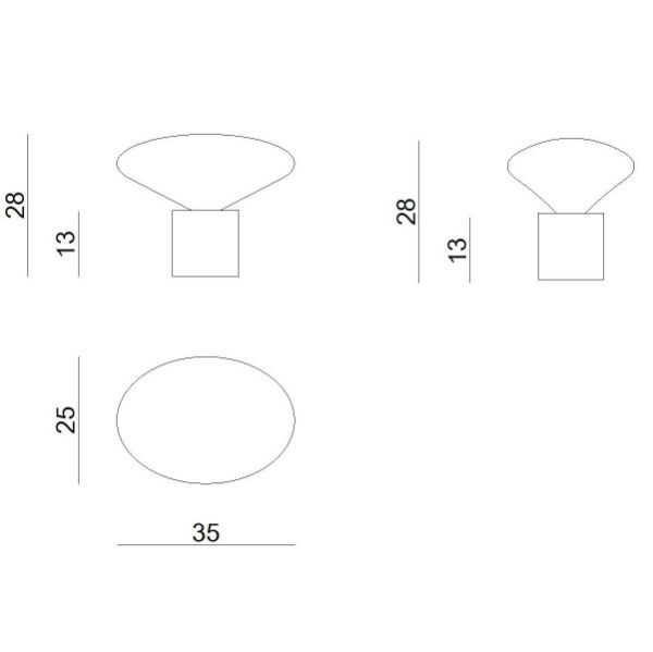 Szara lampa stołowa Cocoon z drewnianą podstawą