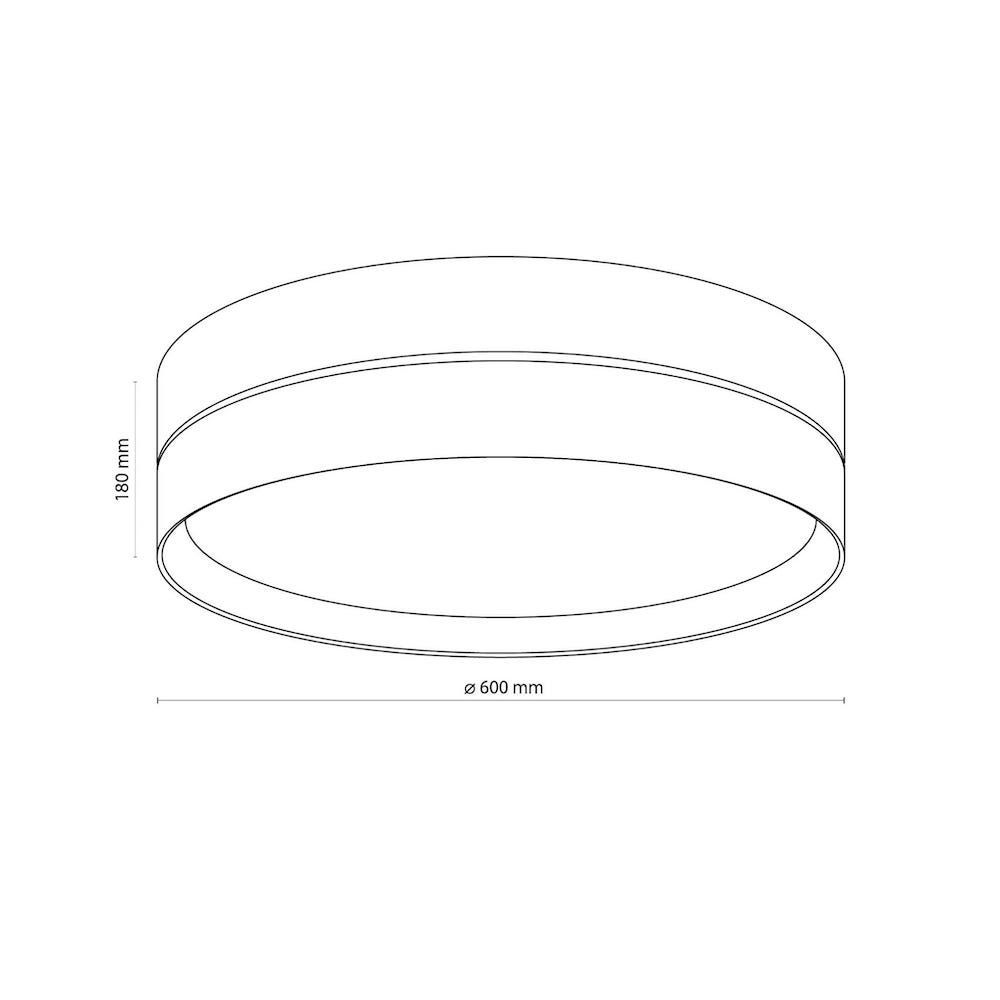 Szarobeżowa lampa sufitowa Eco