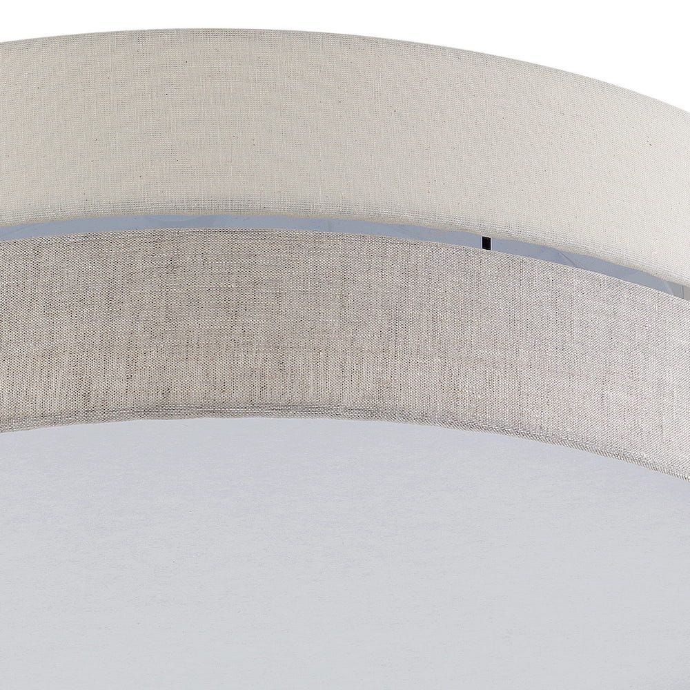 Szarobeżowa lampa sufitowa Eco