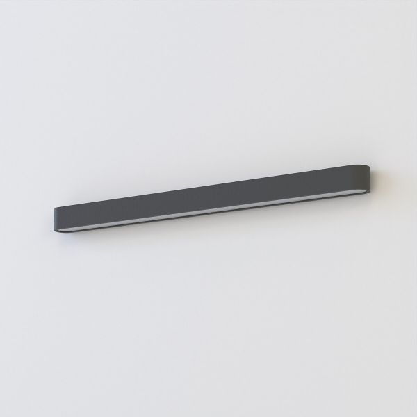 Szary kinkiet Soft Led o wymiarach 93,5 x 6 cm
