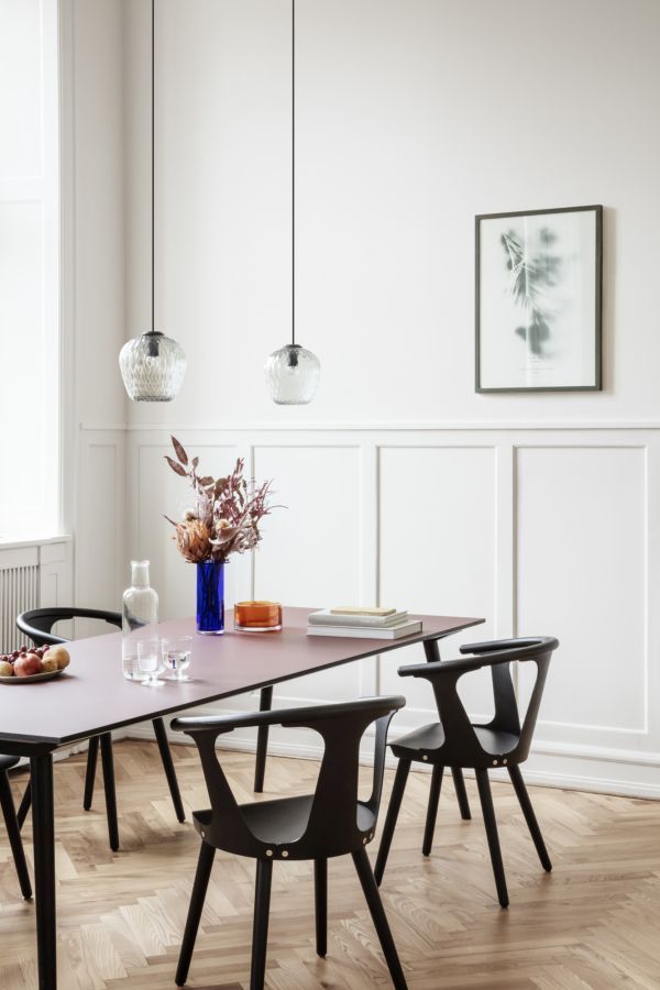 Wisząca lampa Blown M z kloszem ze szkła