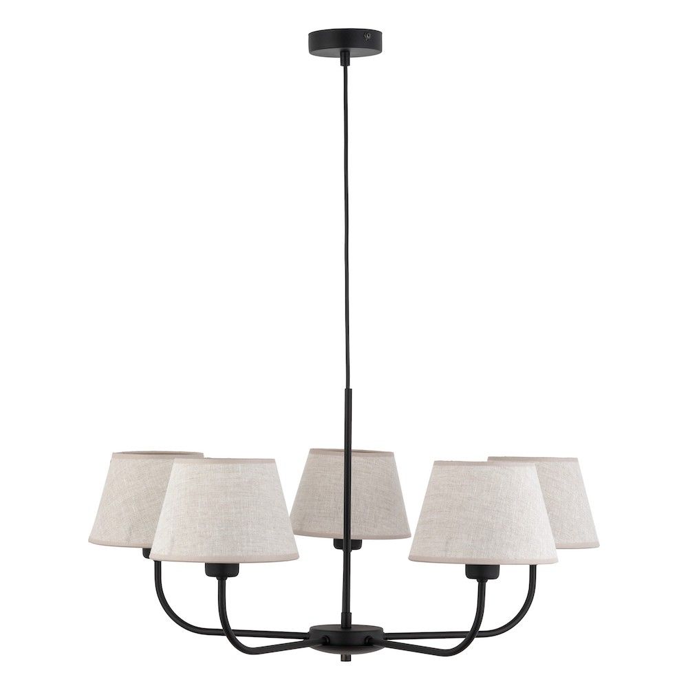 Wisząca lampa Chicago M z pięcioma punktami świetlnymi