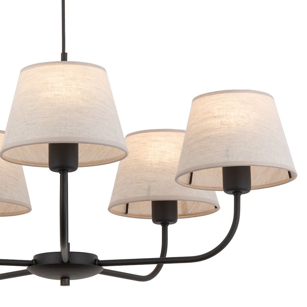 Wisząca lampa Chicago M z pięcioma punktami świetlnymi