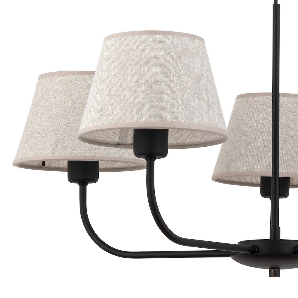 Wisząca lampa Chicago M z pięcioma punktami świetlnymi