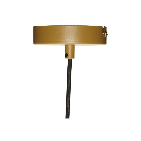 Wisząca lampa Coney w musztardowym kolorze