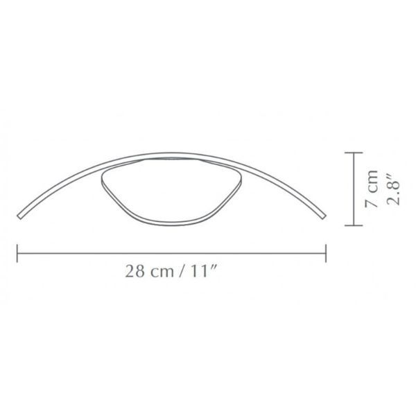 Wisząca lampa Forget Me Not M w odcieniu ciemnego dębu