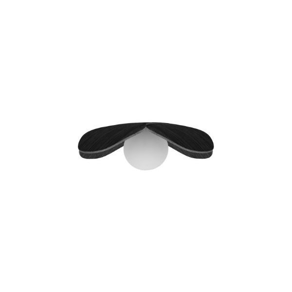 Wisząca lampa Forget Me Not S w kolorze czarnym, wykonana z dębu