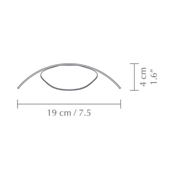 Wisząca lampa Forget Me Not S w kolorze czarnym, wykonana z dębu