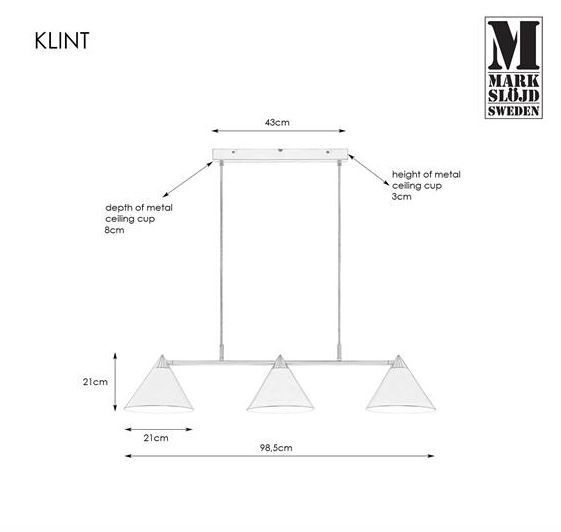lumigo wiszaca lampa klint z czarnymi kloszami i zlotymi detalami 4