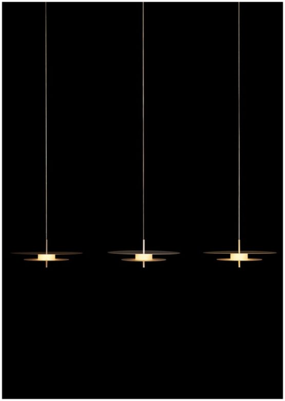 Wisząca lampa LED Aeroplan w białym kolorze