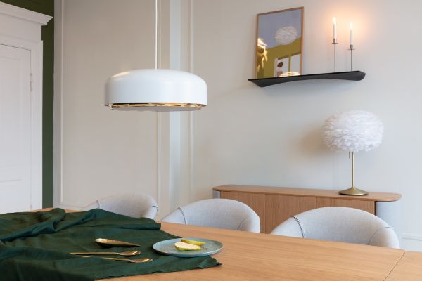 Wisząca lampa LED Hazel w białym kolorze