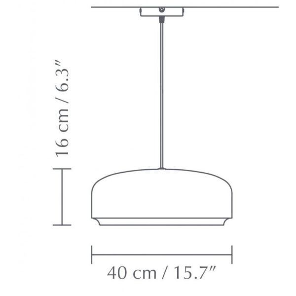 Wisząca lampa LED Hazel w białym kolorze