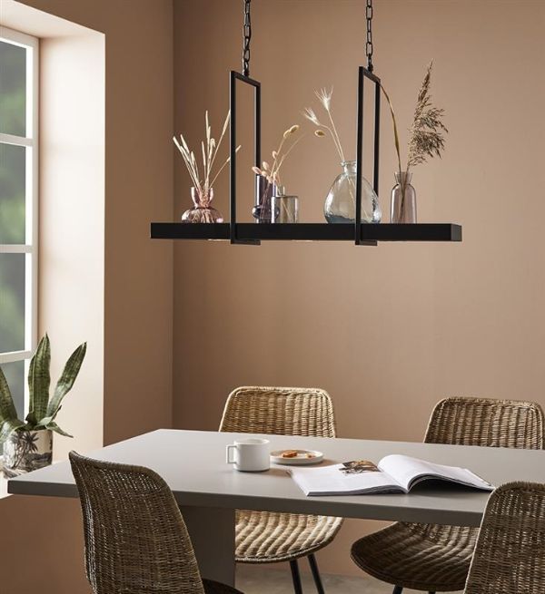 Wisząca lampa LED Tray z wbudowaną półką