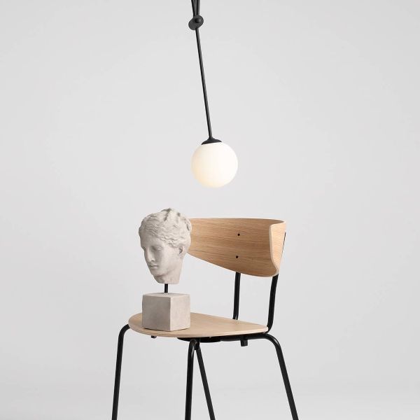 Wisząca lampa Ohio 2 ze szklanymi kloszami