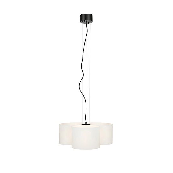 Wisząca lampa Oturo z szklanymi kloszami