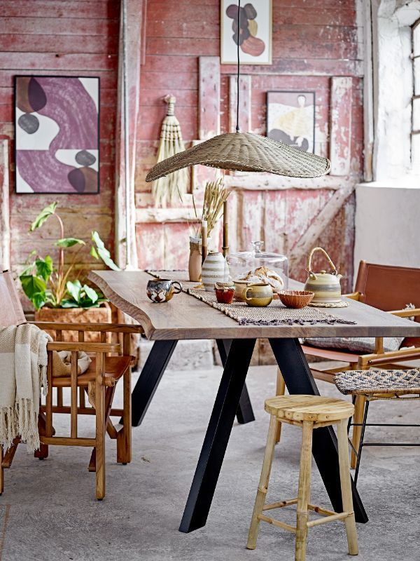 Wisząca lampa Pop z bambusa