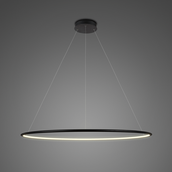 Wisząca lampa Shape XL w kolorze czarnym z wbudowanym LED-em o ciepłej barwie 3000K i funkcją ściemniania