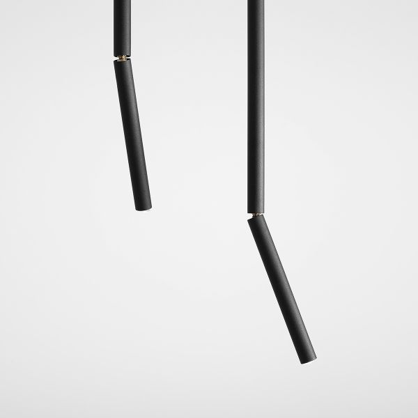 Wisząca lampa Stick L w kolorze czarnym z regulowanym kloszem