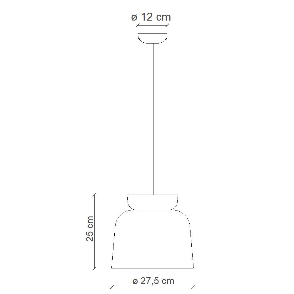 Wisząca lampa z ceramiki Corcovado C2744