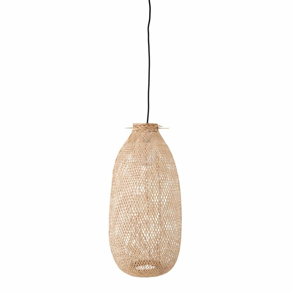 Wysoka wisząca lampa Bamboo w stylu boho