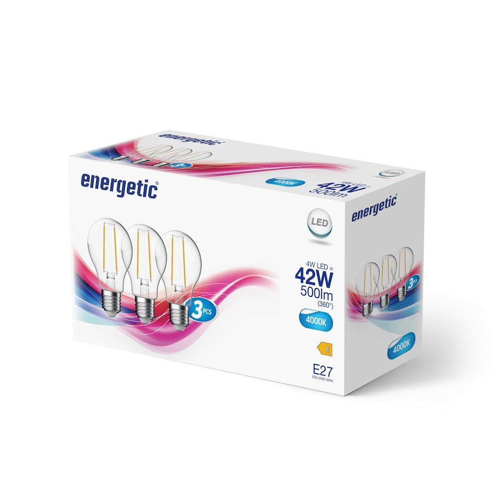 Zestaw 9 żarówek E27 Nordlux o barwie 4000K